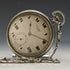 Vintage good working Cima silver plate case mechanical pocket watch with chain